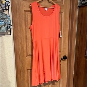 Sleeveless Salmon/Coral Dress